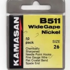 Kamasan B511 Barbed Spade Hooks - 10