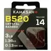 Kamasan B520 Crystal Barbed Hooks To Nylon - Size 14 3lb
