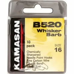 Kamasan B520 Whisker Barb Spade Hooks - 8