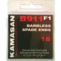 Kamasan B911 F1 Barbless Spade End Hooks - 14