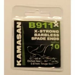 Kamasan B911X Barbless Spade End Hook - 8