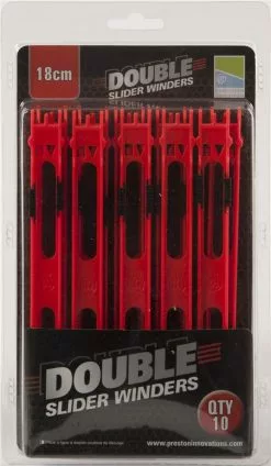 PRESTON INNOVATIONS Double Slider Winders - 13cm Yellow (10pc)