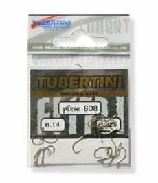 TUBERTINI Series 808 Barbless Hooks - 8