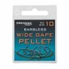 Drennan Wide Gape Pellet Hooks - Barbless Size 10