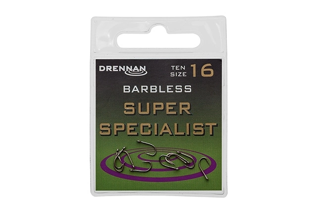 Drennan Super Specialist Barbless Hooks - Size 2