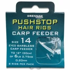 Drennan Pushstop Hair Rigs Carp Feeder - Size 8 To 8lb