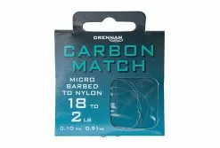 Drennan Carbon Match Hooks To Nylon - Size 16 To 2lb 8oz