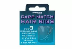 Drennan Carp Match Hair Rigs - Size 10 To 6lb