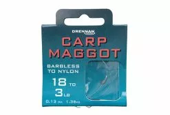 Drennan Carp Maggot Hooks To Nylon - Size 14 To 4lb
