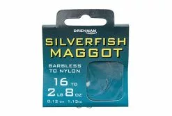 Drennan Silverfish Maggot Hooks To Nylon - Size 16 To 2lb 8oz