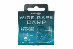Drennan Wide Gape Carp Hooks To Nylon - Size 10 To 7lb
