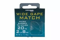 Drennan Wide Gape Match Hooks To Nylon - Size 16 To 3lb