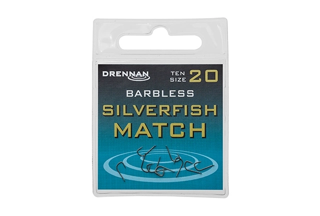 Drennan Barbless Silverfish Match Hooks - Size 14