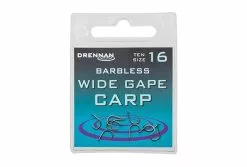Drennan Barbless Wide Gape Carp Hooks - Size 8