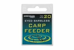 Drennan Eyed Barbless Carp Feeder Hooks - Size 8