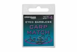 Drennan Eyed Barbless Carp Match Hooks - Size 8