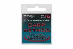 Drennan Eyed Barbless Carp Method Hooks - Size 10