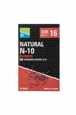 PRESTON INNOVATIONS Natural N-10 Hooks - Size 12