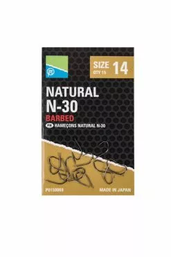 PRESTON INNOVATIONS Natural N-30 Hooks - Size 10