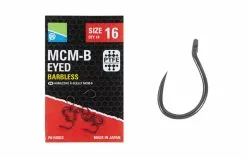 PRESTON INNOVATIONS MCM-B Barbless Eyed Hooks - Size 8