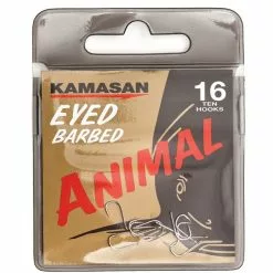 Kamasan Animal Eyed Barbed Hooks - Size 8