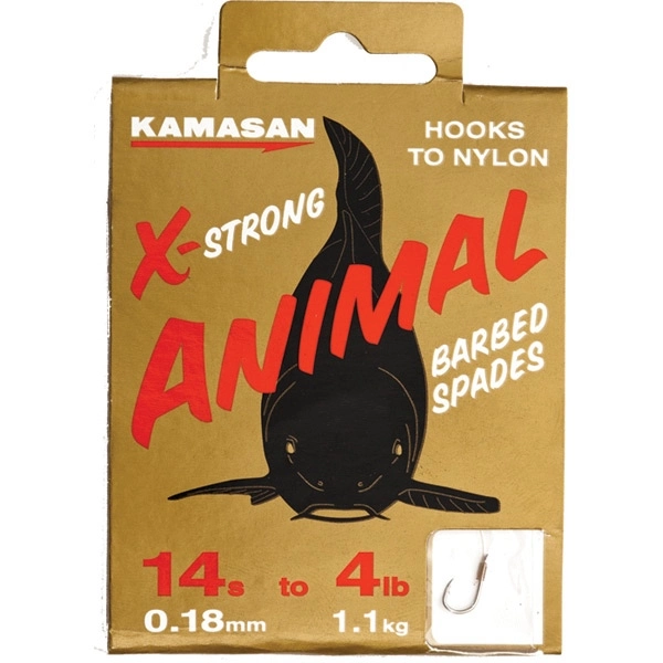 Kamasan Animal Heavy Hooks To Nylon - Size 10 5lb Barbed - Image 3