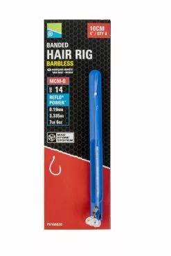 PRESTON INNOVATIONS MCM-B Banded Hair Rigs - 4" - 12 - 0.19mm - 7lb 6oz