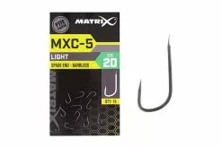 Matrix MXC-5 Winter Barbless Spade End Hooks - Sz 20