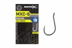 Matrix MXC-6 F1 Hair Rigging Barbless Eyed Hooks - Sz 20
