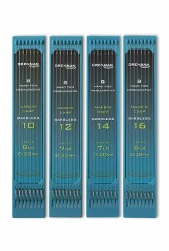 Drennan HTN Plate 6" Margin Carp Hooks To Nylon - Size 10