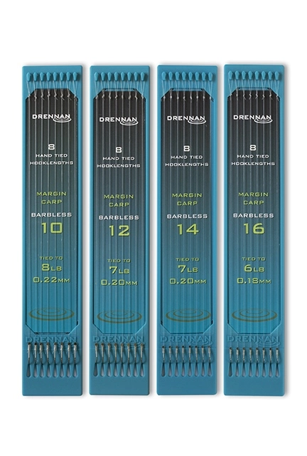 Drennan HTN Plate 6" Margin Carp Hooks To Nylon - Size 10