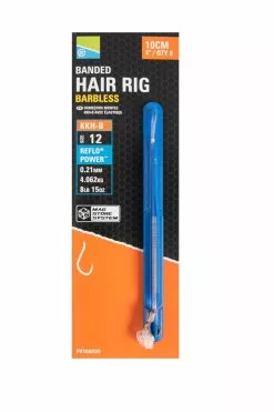 PRESTON INNOVATIONS KKH-B Banded Hair Rigs - 4"/10cm - Size 10