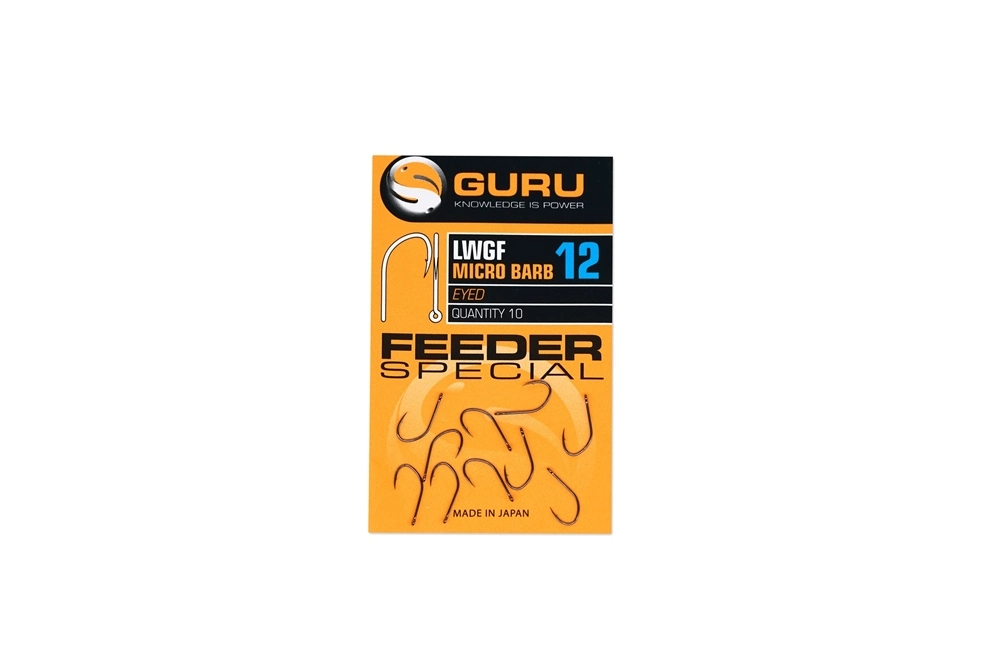 Guru LWG Feeder Special Eyed Hooks - Sz10 - Image 2