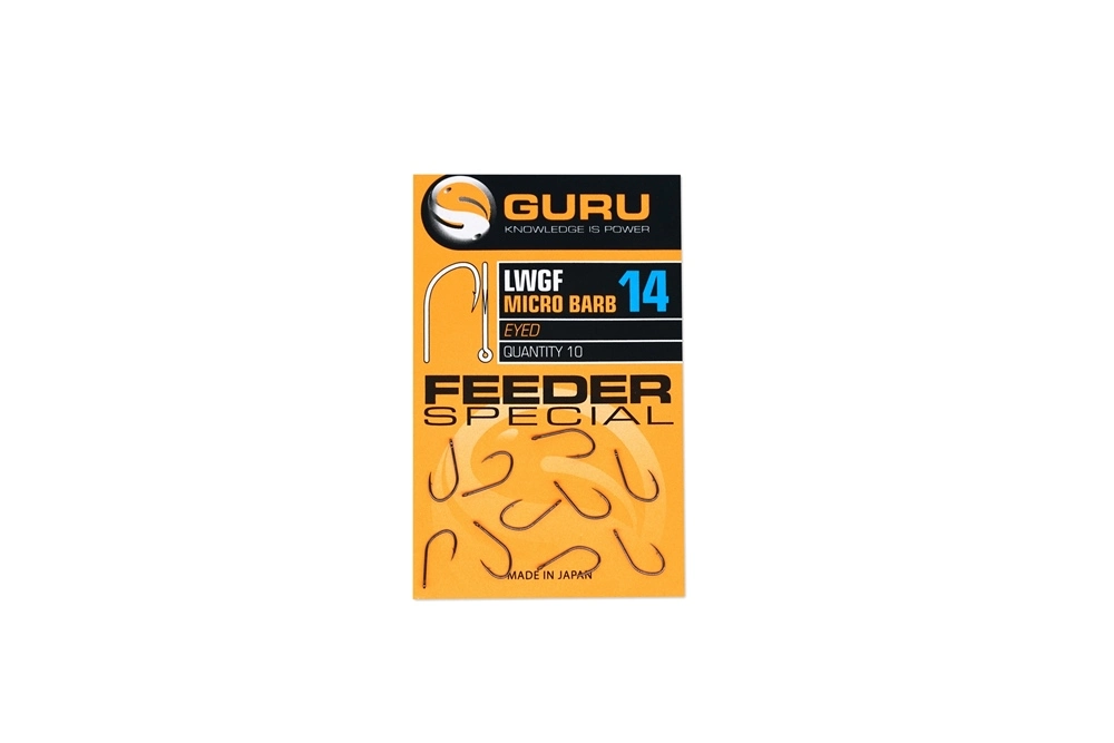 Guru LWG Feeder Special Eyed Hooks - Sz10 - Image 3