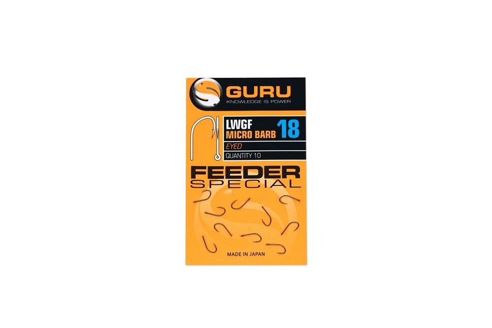 Guru LWG Feeder Special Eyed Hooks - Sz10 - Image 5