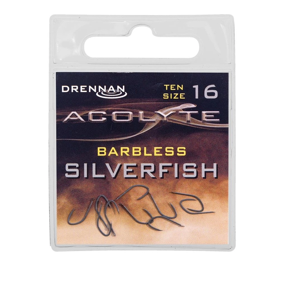 Drennan Acolyte Silverfish Barbless Hooks - Size 14 - Image 6