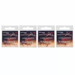 Drennan Acolyte Red Finesse Barbed Hooks - Size 16