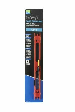 PRESTON INNOVATIONS Des Shipps Carp Shallow Pole Rig - 4 X 10