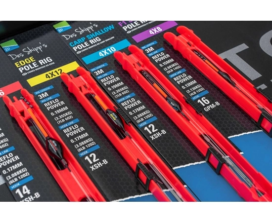 PRESTON INNOVATIONS Des Shipps F1 Shallow Pole Rig - 4 X 8 - Image 4