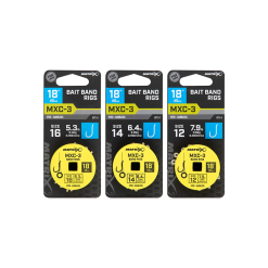 Matrix MXC-3 18" Barbless Bait Band Rigs - Size 12